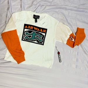 BNWT Airwalk x forever 21 layered long sleeve